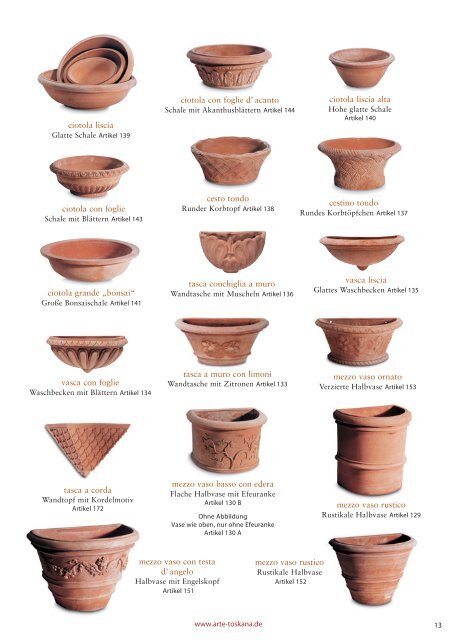 TERRACOTTA d´ IMPRUNETA - Arte Toskana