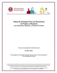 Hojas de Consejos Para Las Reuniones de Padres y Maestros