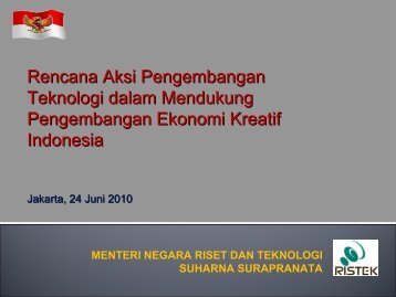 Inpres Nomor 6 Tahun 2009 - Indonesia Kreatif