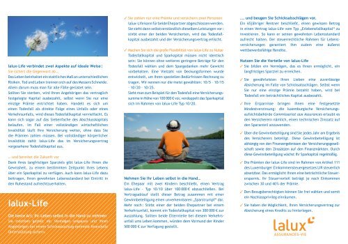 lalux-Life - Groupe La Luxembourgeoise