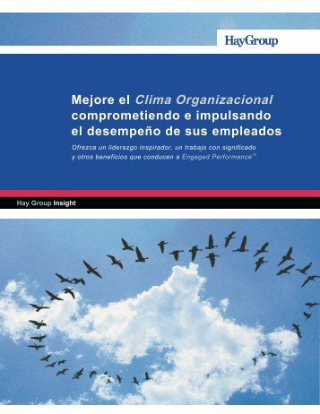 Mejore el Clima Organizacional comprometiendo e impulsando el ...