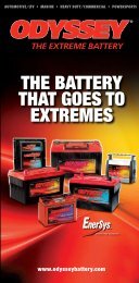 THE BATTERY THAT GOES TO EXTREMES - ODYSSEY Batteries