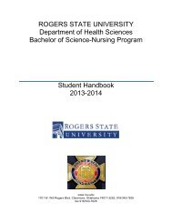 Student Handbook - Rogers State University