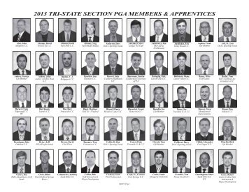 2013 TRI-STATE SECTION PGA MEMBERS & APPRENTICES