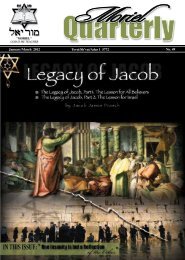 The Legacy of Jacob - Moriel Ministries