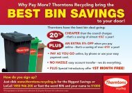 BEST BIN SAVINGS - Thorntons Recycling