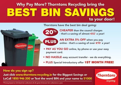 BEST BIN SAVINGS - Thorntons Recycling