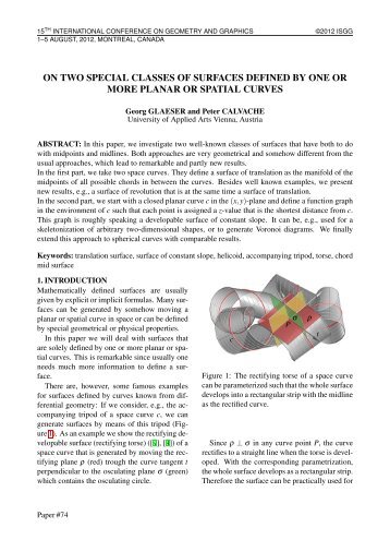 On Two Special Classes of Surfaces Defined by One or More Planar ...