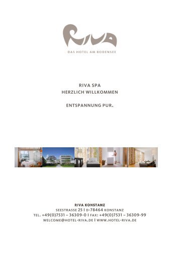 20110911105542RIVA Spa - BroschÃ¼re & Preise ... - Hotel Riva