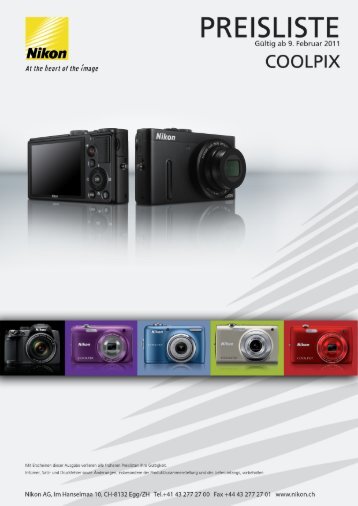 Preisliste komplett - Nikon