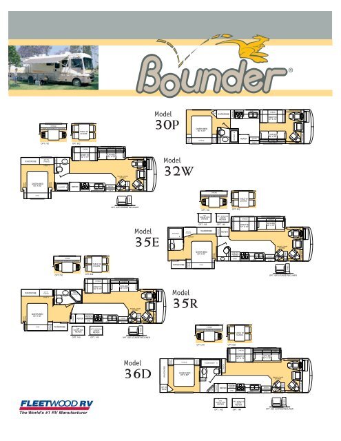 2003 Fleetwood Bounder Specifications Pdf With Floorplans And