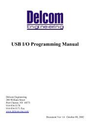 USB I/O Programming Manual - Delcom Products Inc.