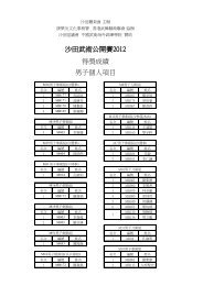 ç·å­åäººé ç®æ²ç°æ­¦è¡å¬éè³½2012 å¾çæç¸¾ - æ²ç°é«è²æ