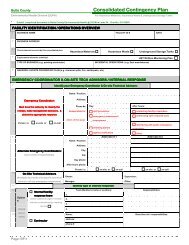 Consolidated Contingency Plan - Butte County