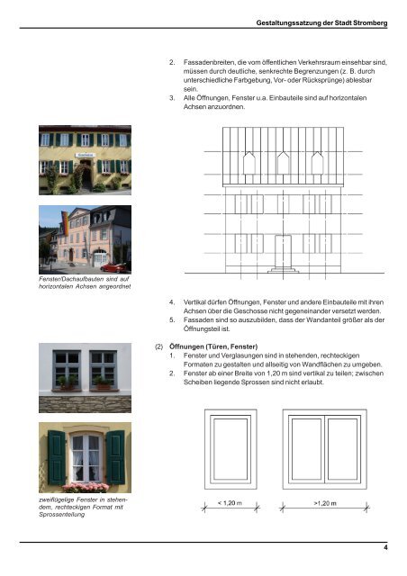 Gestaltungssatzung der Stadt Stromberg zur Stadtsanierung