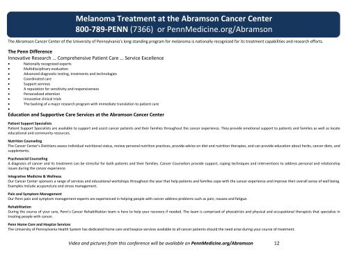 Agenda [PDF] - Abramson Cancer Center