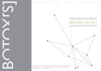 BOTOX[S] - ETE 2011 PROGRAMMATION