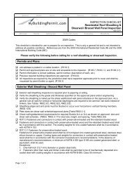 INSPECTION CHECKLIST Residential Footing and Foundation ...
