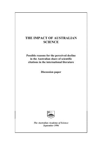 Full report - Australian Academy of Science