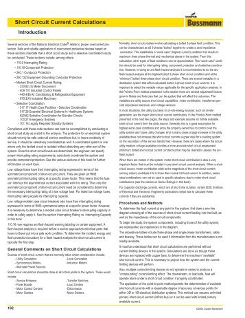 Short Circuit Current Calculations - Cooper Bussmann