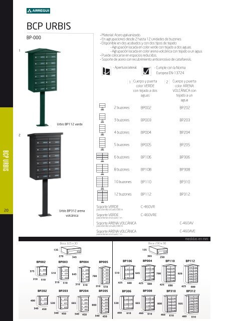 arregui - BCS Buzones - Buzones CastellÃ³n