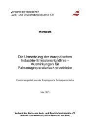 zum pdf-Download - VdL Verband der Lackindustrie e.V.