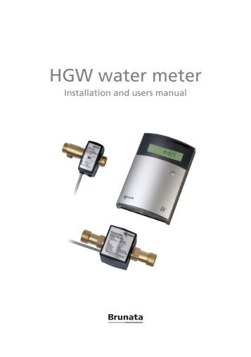 HGW water meter - Brunata