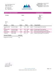 Sample Test Report - Rocky Mountain Analytical