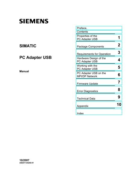 SIMATIC PC Adapter USB - AFS Energy Systems