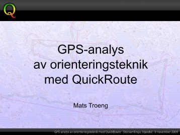 GPS-analys