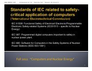 IEC Standards of Safety-Critical Systems - MWFTR