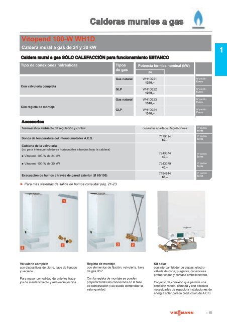 Tarifa Calefacción doméstica VIESSMANN 2012 - GlobalTradex