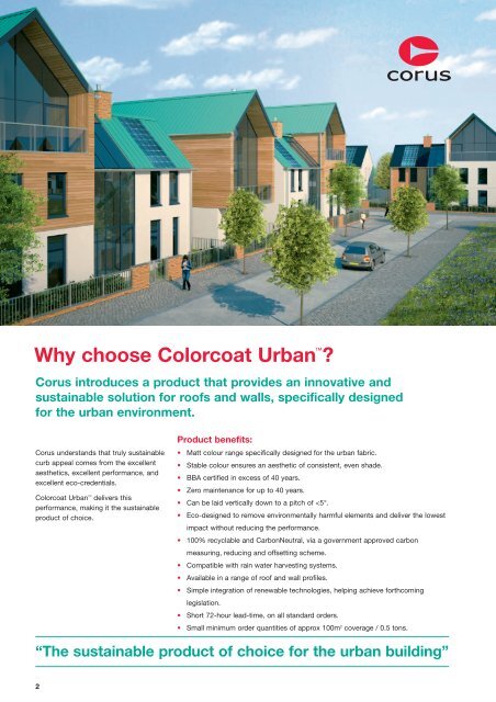 Colorcoat Urban Brochure - Colorcoat-online