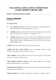 vocational education committees' scholarship scheme, 2008 - IVEA