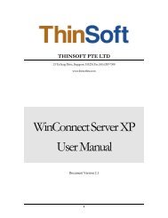 WinConnect Server XP User Manual - AM System