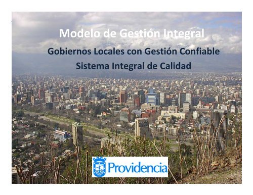 Modelo de GestiÃ³n Integral - Municipalidad de Providencia