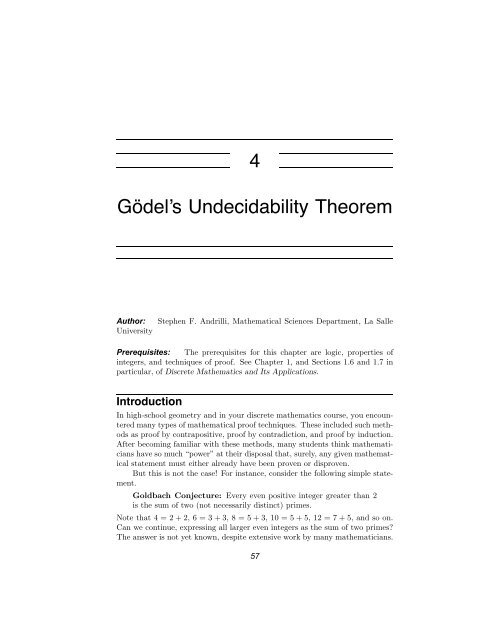 4 Ga Odel S Undecidability Theorem