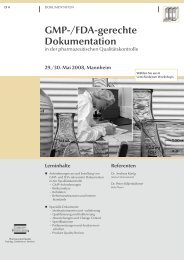 GMP-/FDA-gerechte Dokumentation