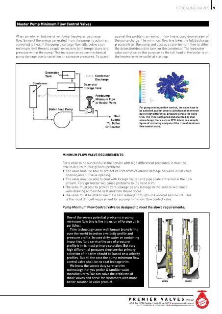 Premier KVT Descaling ValVes