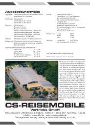 Prospekt ansehen (PDF) - Fischer Wohnmobile Reutlingen