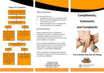 Compliments, Comments & Complaints Form