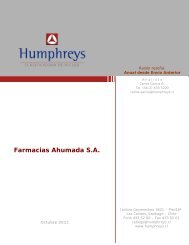 Farmacias Ahumada S.A. - Humphreys