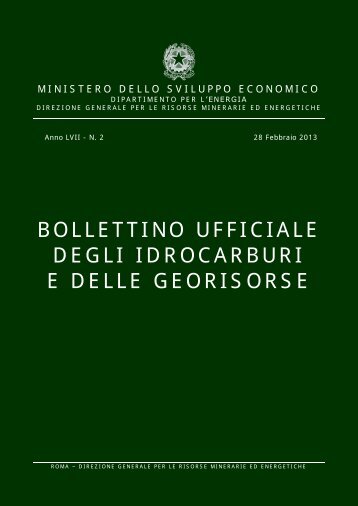 BUIG - Unmig - Ministero dello Sviluppo Economico