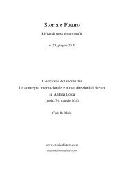 L'orizzonte del socialismo - Storia e Futuro