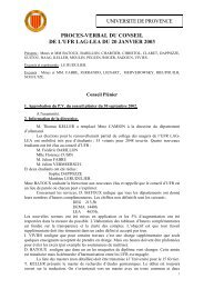 conseil du 20 janvier 2003 - UFR LAG-LEA