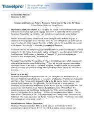 Travelpro Up in the Air Press Release TGA 11-6-09 - Travel Goods ...