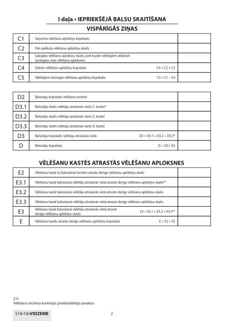 II daÄ¼a â¢ BALSU SKAITÄªÅ ANAS GALÄªGIE REZULTÄTI - CentrÄlÄ ...