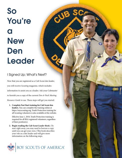 yellow cub scout leader shirt