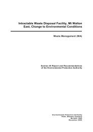 Intractable Waste Disposal Facility, Mt Walton East, Change to ...