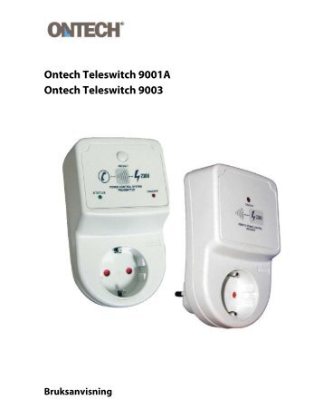 Ontech Teleswitch 9001A Ontech Teleswitch 9003 - Harald Nyborg